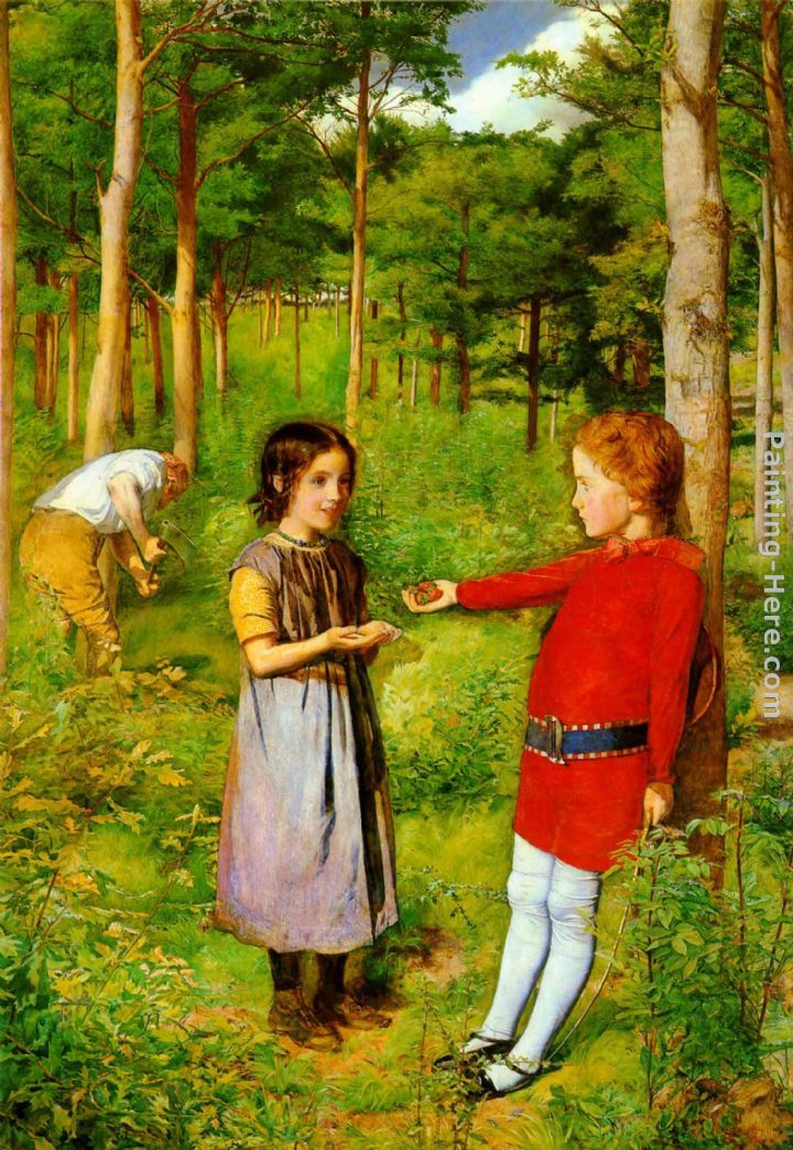 The Woodman's Daughter painting - John Everett Millais The Woodman's Daughter art painting